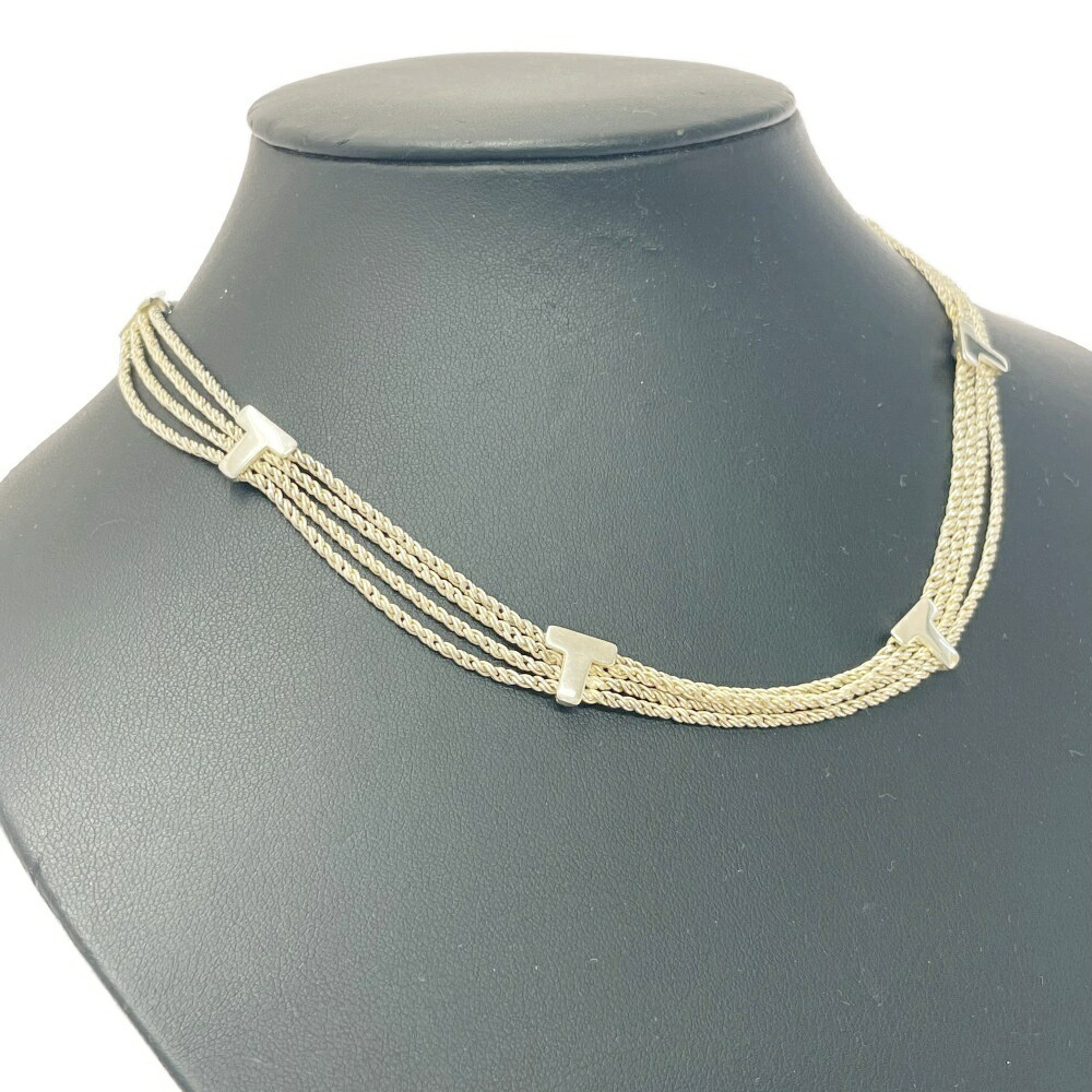 TIFFANY Co Silver Twisted Rope Necklace